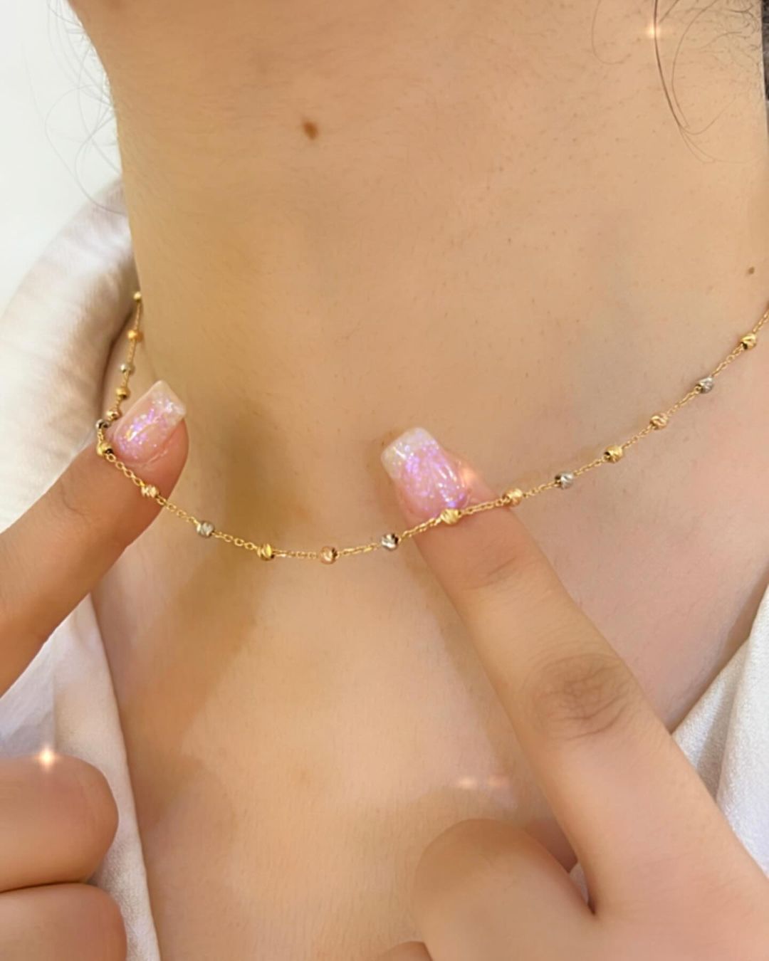 گردنبند گوی پر البرنادو N0267